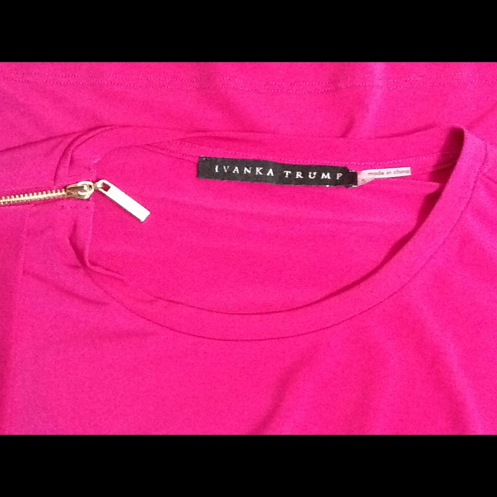 Ivanka Trump Zipper Career Blouse Sz S - Picture 8 of 9